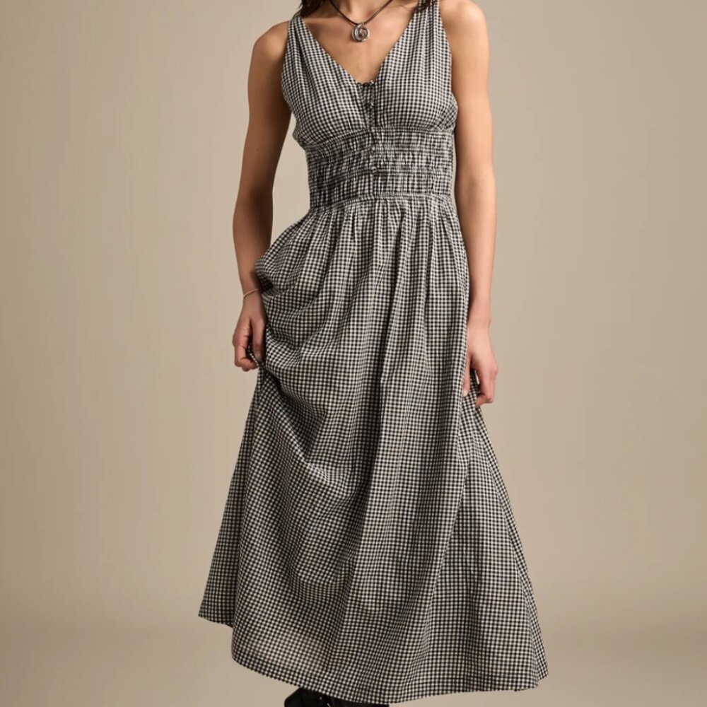 Lucky Brand Checkered Dress Sz M